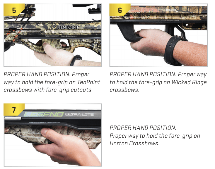How to safely shoot a crossbow